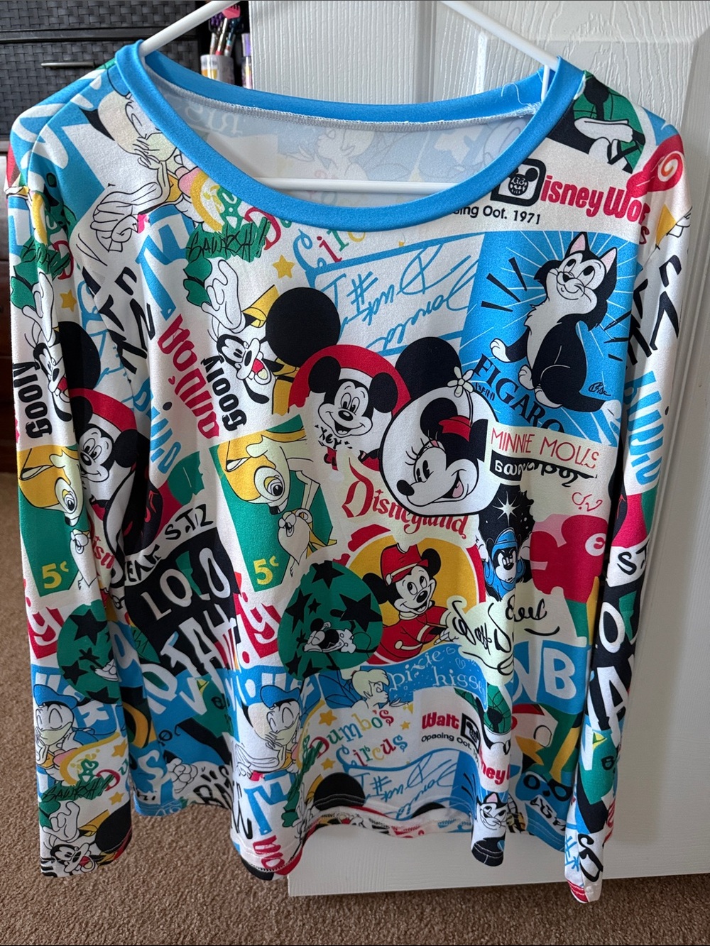 Disney Multicolor Mickey & Minnie Graphic Top